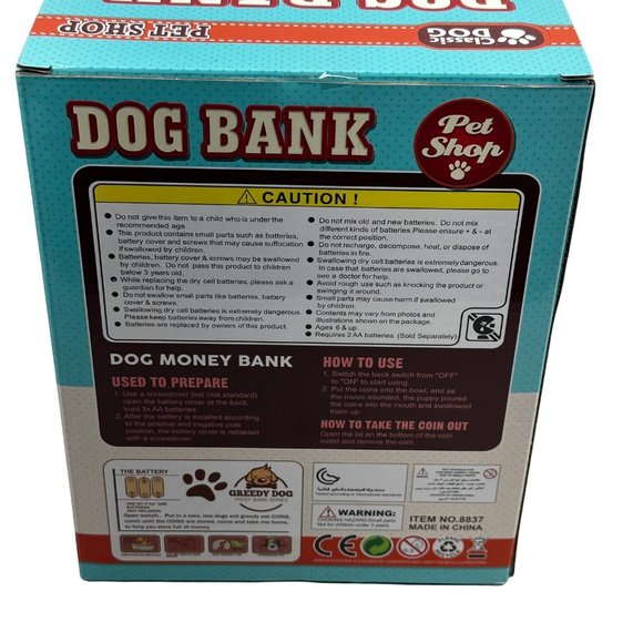 Pet Shop Classic Dog Bank New In Package - Picture 3 of 8